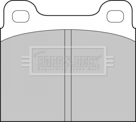 Borg & Beck BBP1210 - Гальмівні колодки, дискові гальма autozip.com.ua