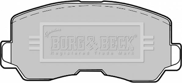 Borg & Beck BBP1213 - Гальмівні колодки, дискові гальма autozip.com.ua