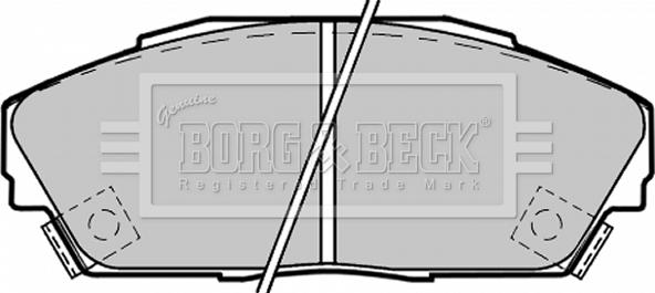 Borg & Beck BBP1217 - Гальмівні колодки, дискові гальма autozip.com.ua