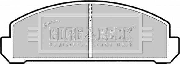 Borg & Beck BBP1289 - Гальмівні колодки, дискові гальма autozip.com.ua