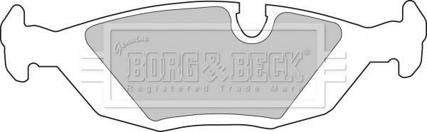 Borg & Beck BBP1284 - Гальмівні колодки, дискові гальма autozip.com.ua