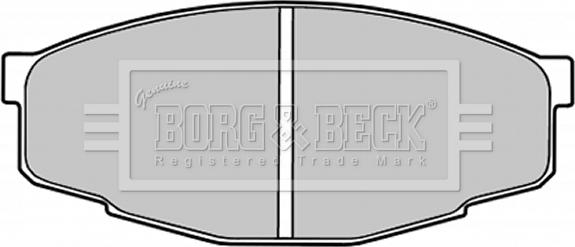 Borg & Beck BBP1285 - Гальмівні колодки, дискові гальма autozip.com.ua