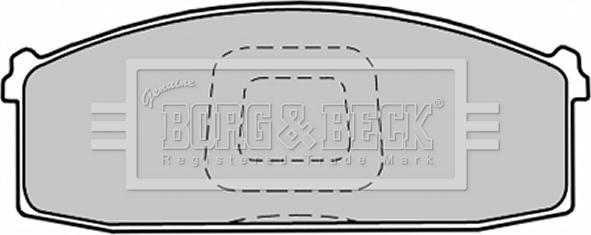 Borg & Beck BBP1280 - Гальмівні колодки, дискові гальма autozip.com.ua
