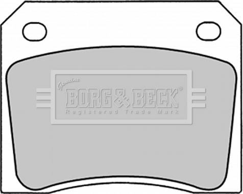 Borg & Beck BBP1281 - Гальмівні колодки, дискові гальма autozip.com.ua