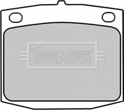 Borg & Beck BBP1288 - Гальмівні колодки, дискові гальма autozip.com.ua