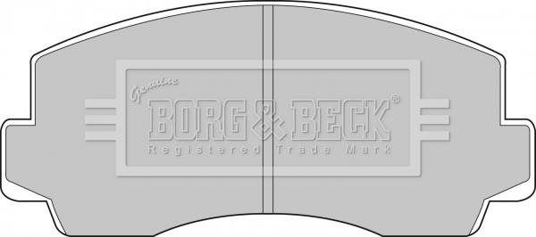 Borg & Beck BBP1283 - Гальмівні колодки, дискові гальма autozip.com.ua