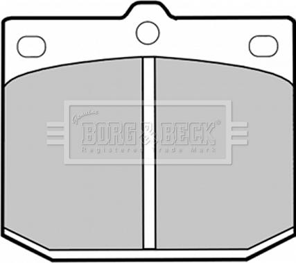 Borg & Beck BBP1239 - Гальмівні колодки, дискові гальма autozip.com.ua