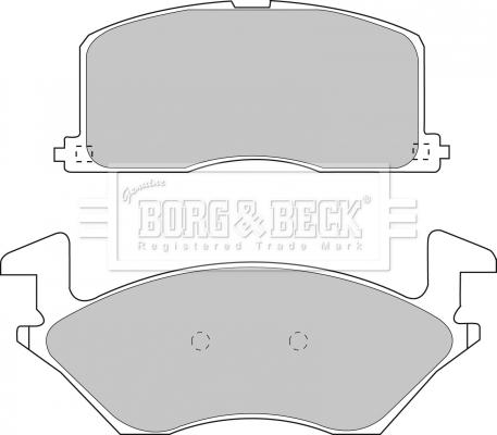 Borg & Beck BBP1234 - Гальмівні колодки, дискові гальма autozip.com.ua