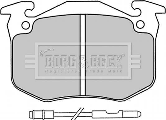 Borg & Beck BBP1230 - Гальмівні колодки, дискові гальма autozip.com.ua