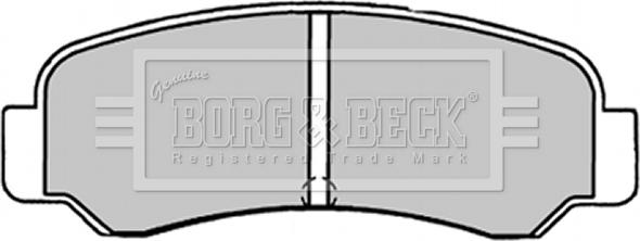 Borg & Beck BBP1231 - Гальмівні колодки, дискові гальма autozip.com.ua