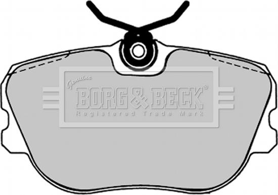 Borg & Beck BBP1238 - Гальмівні колодки, дискові гальма autozip.com.ua