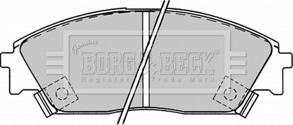 Borg & Beck BBP1232 - Гальмівні колодки, дискові гальма autozip.com.ua