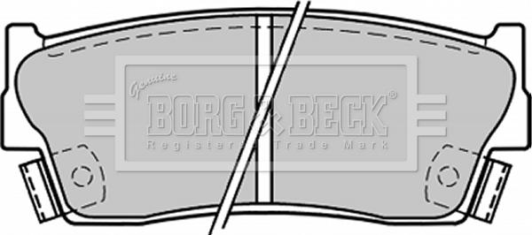 Borg & Beck BBP1228 - Гальмівні колодки, дискові гальма autozip.com.ua