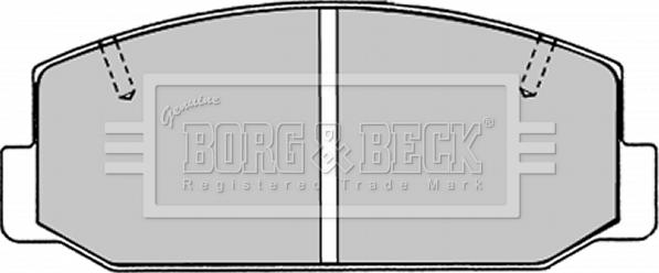 Borg & Beck BBP1276 - Гальмівні колодки, дискові гальма autozip.com.ua