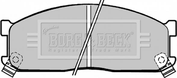 Borg & Beck BBP1271 - Гальмівні колодки, дискові гальма autozip.com.ua