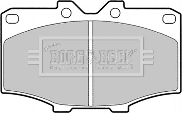 Borg & Beck BBP1278 - Гальмівні колодки, дискові гальма autozip.com.ua
