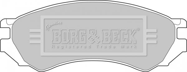 Borg & Beck BBP1272 - Гальмівні колодки, дискові гальма autozip.com.ua