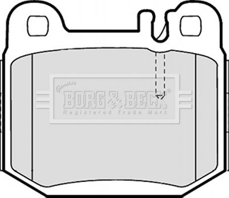 Borg & Beck BBP1799 - Гальмівні колодки, дискові гальма autozip.com.ua