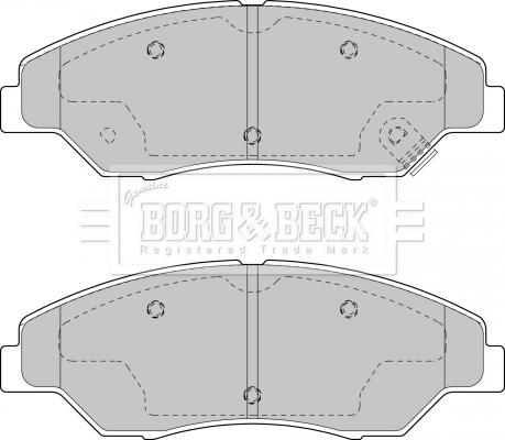 Borg & Beck BBP1795 - Гальмівні колодки, дискові гальма autozip.com.ua