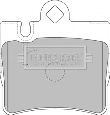 Borg & Beck BBP1797 - Гальмівні колодки, дискові гальма autozip.com.ua