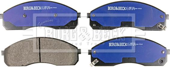 Borg & Beck BBP1749 - Гальмівні колодки, дискові гальма autozip.com.ua