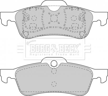 Borg & Beck BBP1744 - Гальмівні колодки, дискові гальма autozip.com.ua