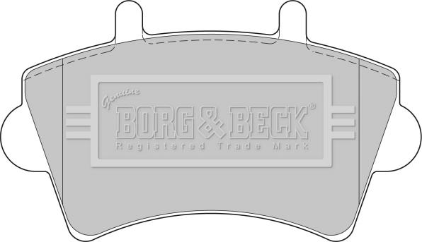 Borg & Beck BBP1746 - Гальмівні колодки, дискові гальма autozip.com.ua