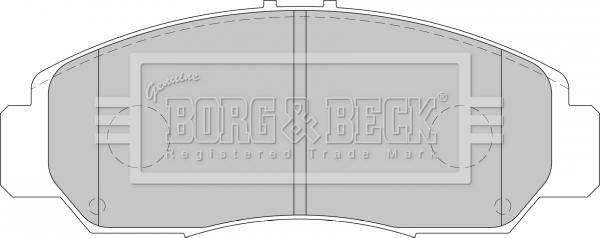 Borg & Beck BBP1741 - Гальмівні колодки, дискові гальма autozip.com.ua