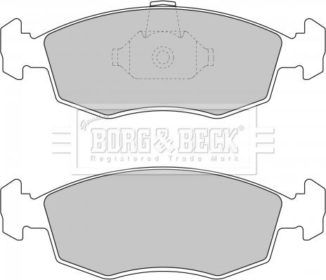 Borg & Beck BBP1748 - Гальмівні колодки, дискові гальма autozip.com.ua