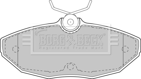 Borg & Beck BBP1743 - Гальмівні колодки, дискові гальма autozip.com.ua