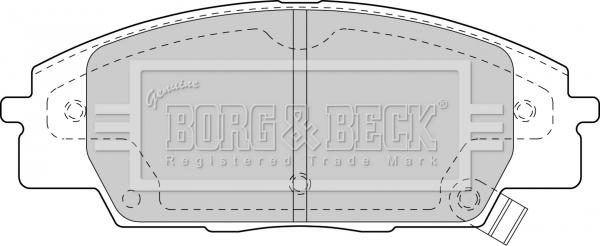 Borg & Beck BBP1742 - Гальмівні колодки, дискові гальма autozip.com.ua