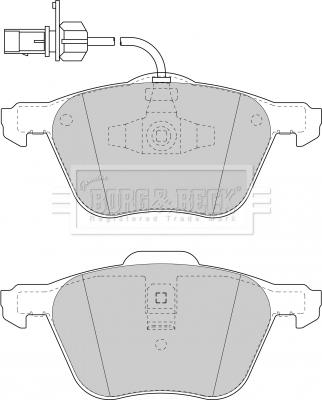 Borg & Beck BBP1747 - Гальмівні колодки, дискові гальма autozip.com.ua