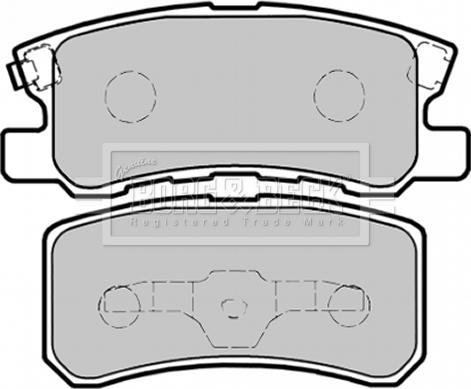 Borg & Beck BBP1758 - Гальмівні колодки, дискові гальма autozip.com.ua