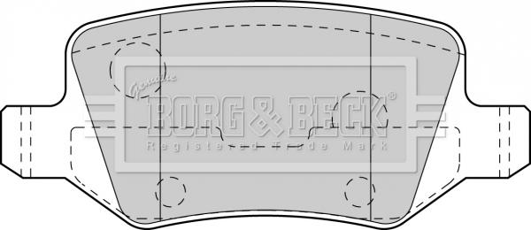 Borg & Beck BBP1753 - Гальмівні колодки, дискові гальма autozip.com.ua