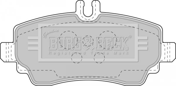 Borg & Beck BBP1752 - Гальмівні колодки, дискові гальма autozip.com.ua