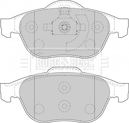 Borg & Beck BBP1764 - Гальмівні колодки, дискові гальма autozip.com.ua