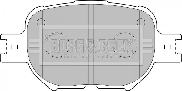 Borg & Beck BBP1767 - Гальмівні колодки, дискові гальма autozip.com.ua