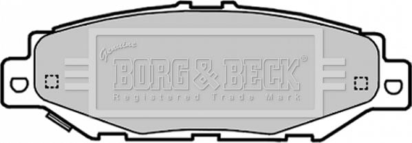 Borg & Beck BBP1701 - Гальмівні колодки, дискові гальма autozip.com.ua