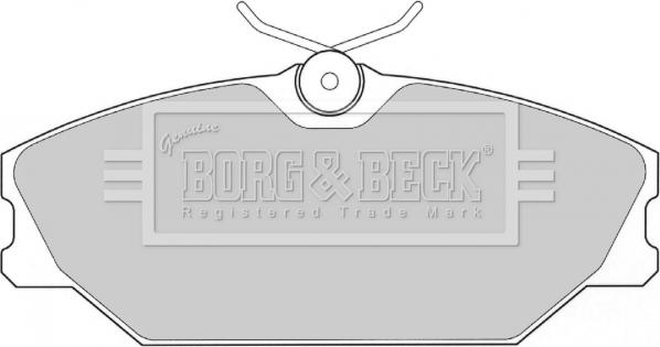 Borg & Beck BBP1708 - Гальмівні колодки, дискові гальма autozip.com.ua