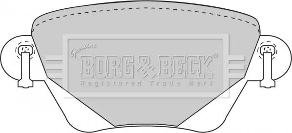 Borg & Beck BBP1707 - Гальмівні колодки, дискові гальма autozip.com.ua