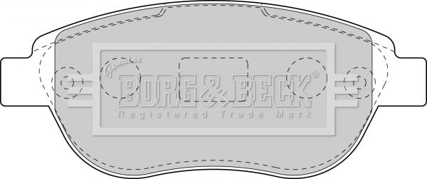 Borg & Beck BBP1715 - Гальмівні колодки, дискові гальма autozip.com.ua