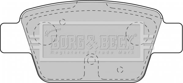 Borg & Beck BBP1718 - Гальмівні колодки, дискові гальма autozip.com.ua