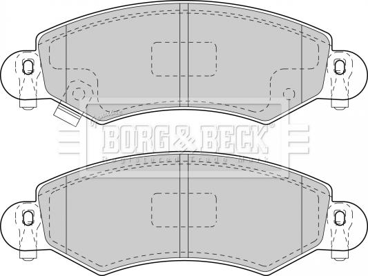 Borg & Beck BBP1713 - Гальмівні колодки, дискові гальма autozip.com.ua