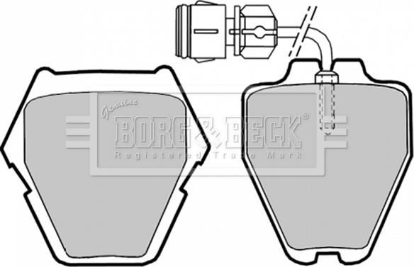 Borg & Beck BBP1780 - Гальмівні колодки, дискові гальма autozip.com.ua