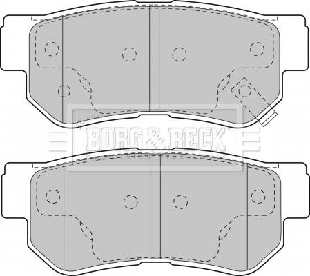 Borg & Beck BBP1787 - Гальмівні колодки, дискові гальма autozip.com.ua