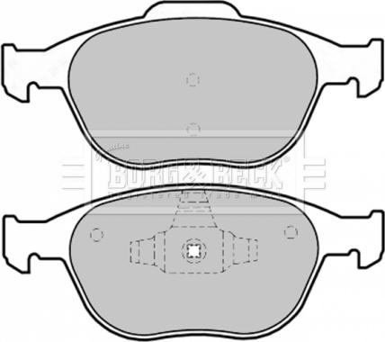 Borg & Beck BBP1739 - Гальмівні колодки, дискові гальма autozip.com.ua