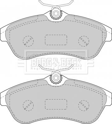 Borg & Beck BBP1735 - Гальмівні колодки, дискові гальма autozip.com.ua