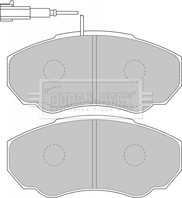 Borg & Beck BBP1736 - Гальмівні колодки, дискові гальма autozip.com.ua