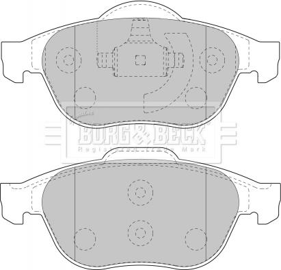 Borg & Beck BBP1731 - Гальмівні колодки, дискові гальма autozip.com.ua
