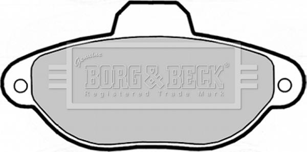 Borg & Beck BBP1738 - Гальмівні колодки, дискові гальма autozip.com.ua